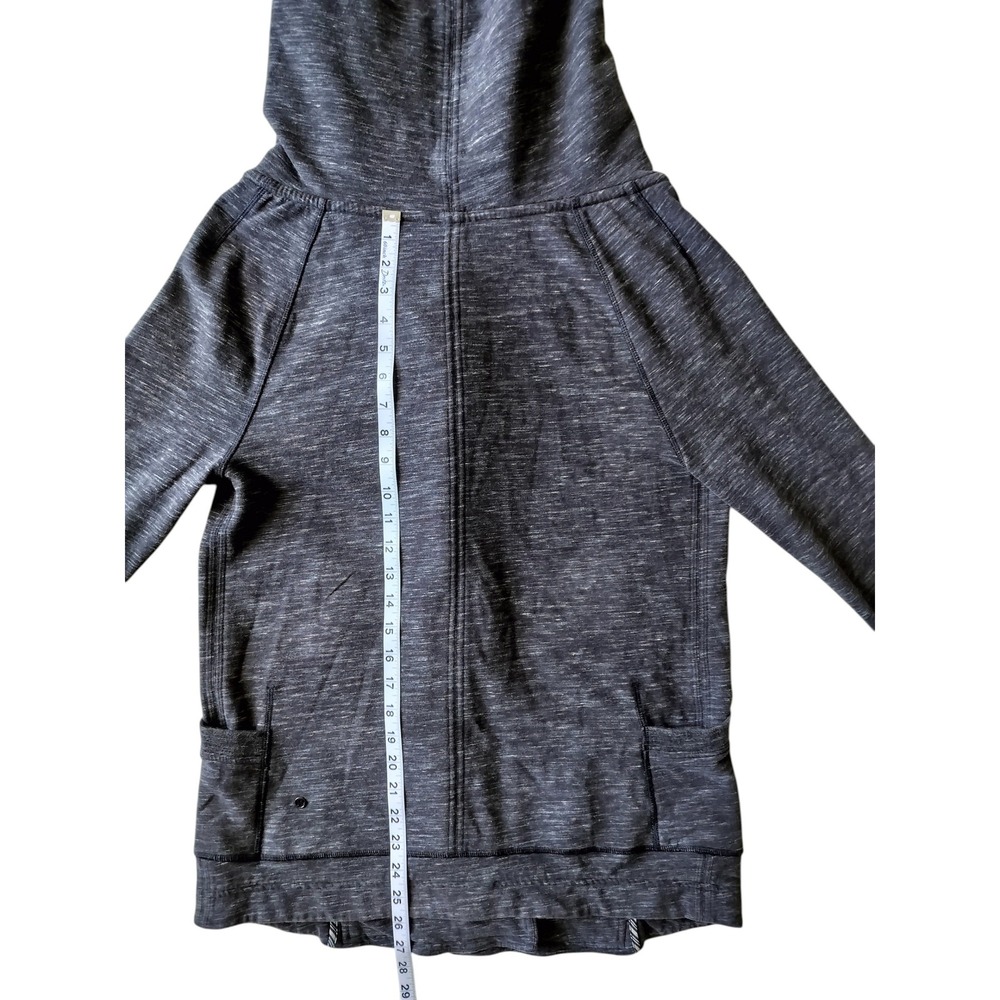 Lululemon Women's Find Your Centre Wrap Heathered Marled Black Jacket Size 6 - Picture 11 of 14